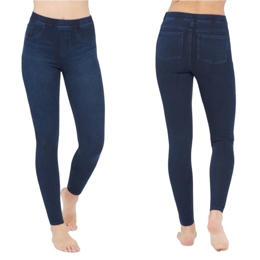 Spanx Jean-ish Ankle Leggings Blue S Denim